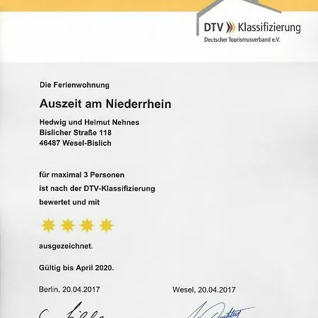 Auszeit Am Niederrhein Apartmán *
